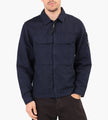 C.P. Company Cotton Linen Zipped Lens Overshirt Total Eclipse