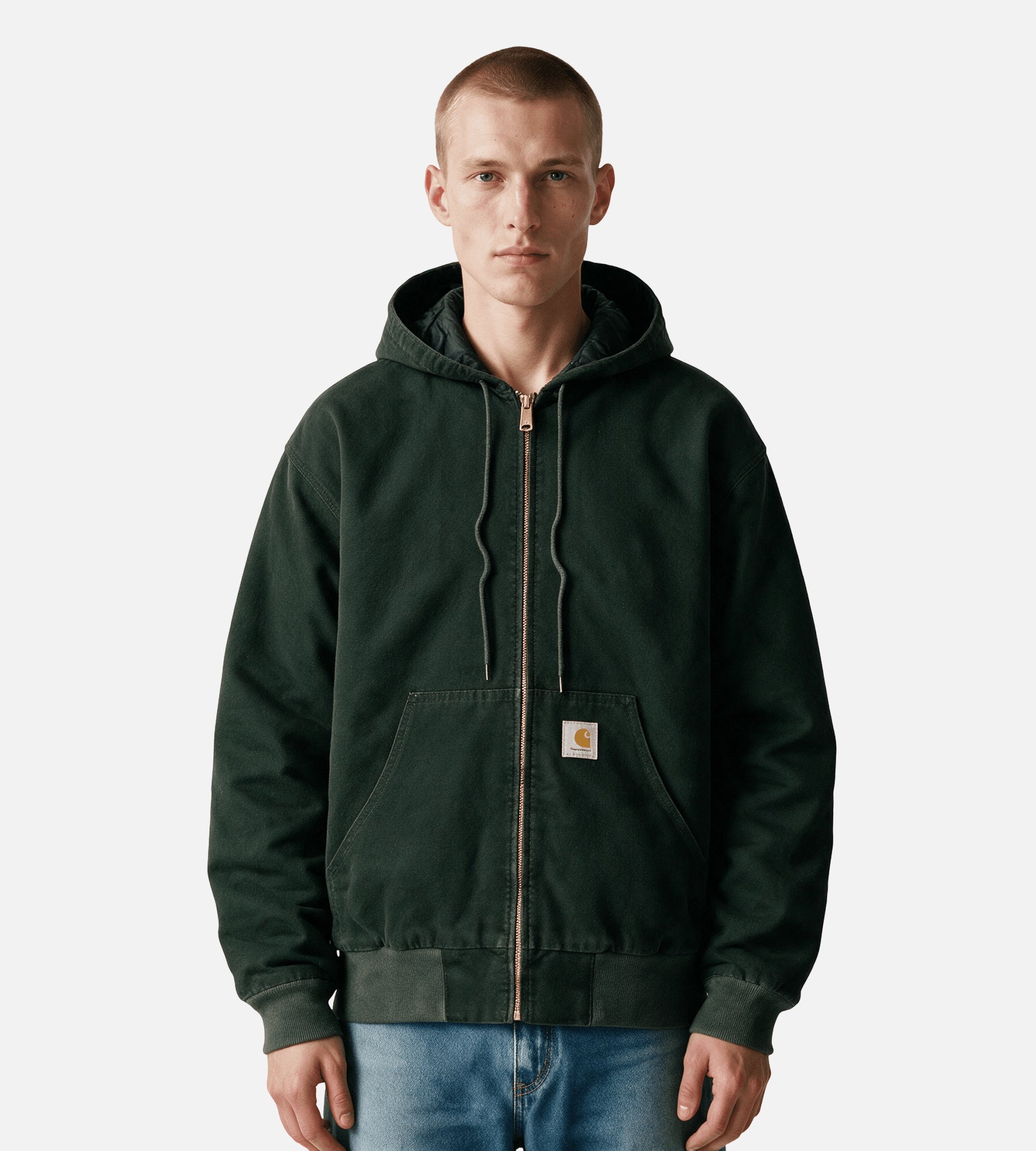 Carhartt WIP OG Active Jacket Raven Stone Canvas