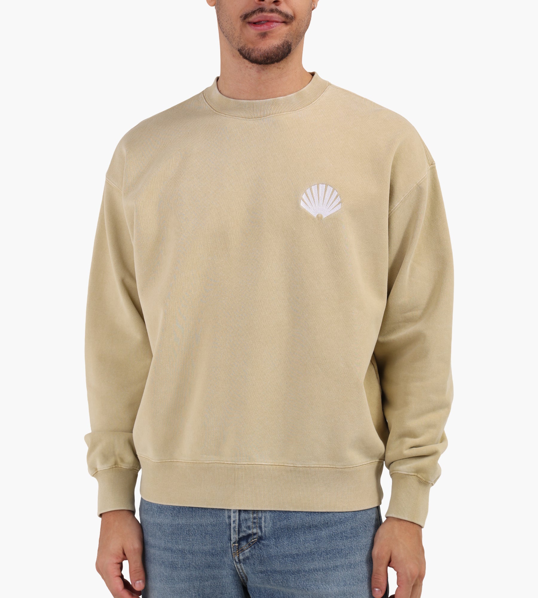 New Amsterdam Surf Association Logo Crewneck Yellow Stone