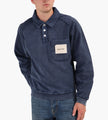 Bram's Fruit Chest Pocket Sweat Polo Washed Midnight Blue