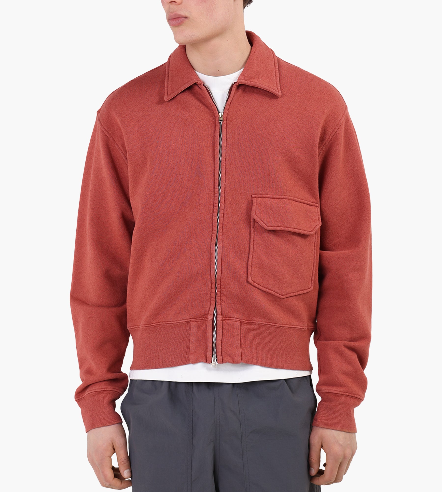 Norse Projects Fynshav Cotton Linen Loopback Jacket Cowhide