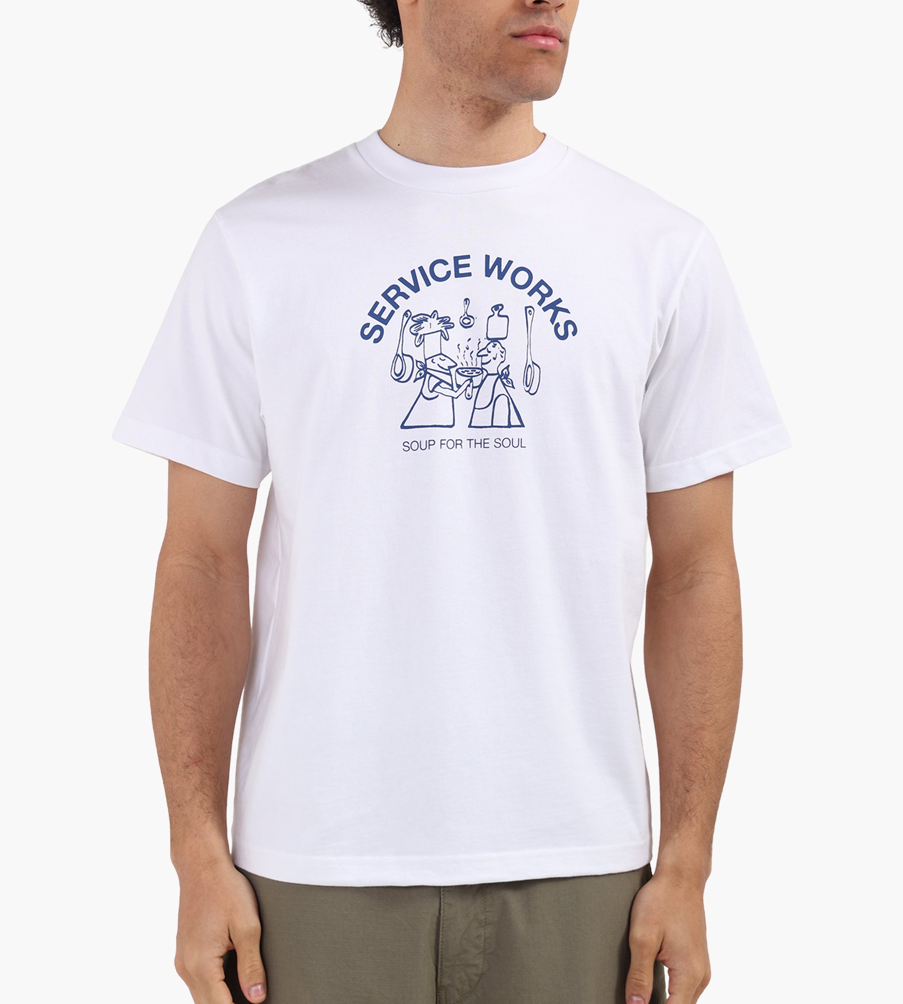Service Works Soup For The Soul Tee White