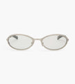 Flatlist Cohen Brushed Silver Transparent Grey Lens