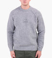 C.P. Company Knitwear Crew Neck In Merino Extrafine Rock Melange