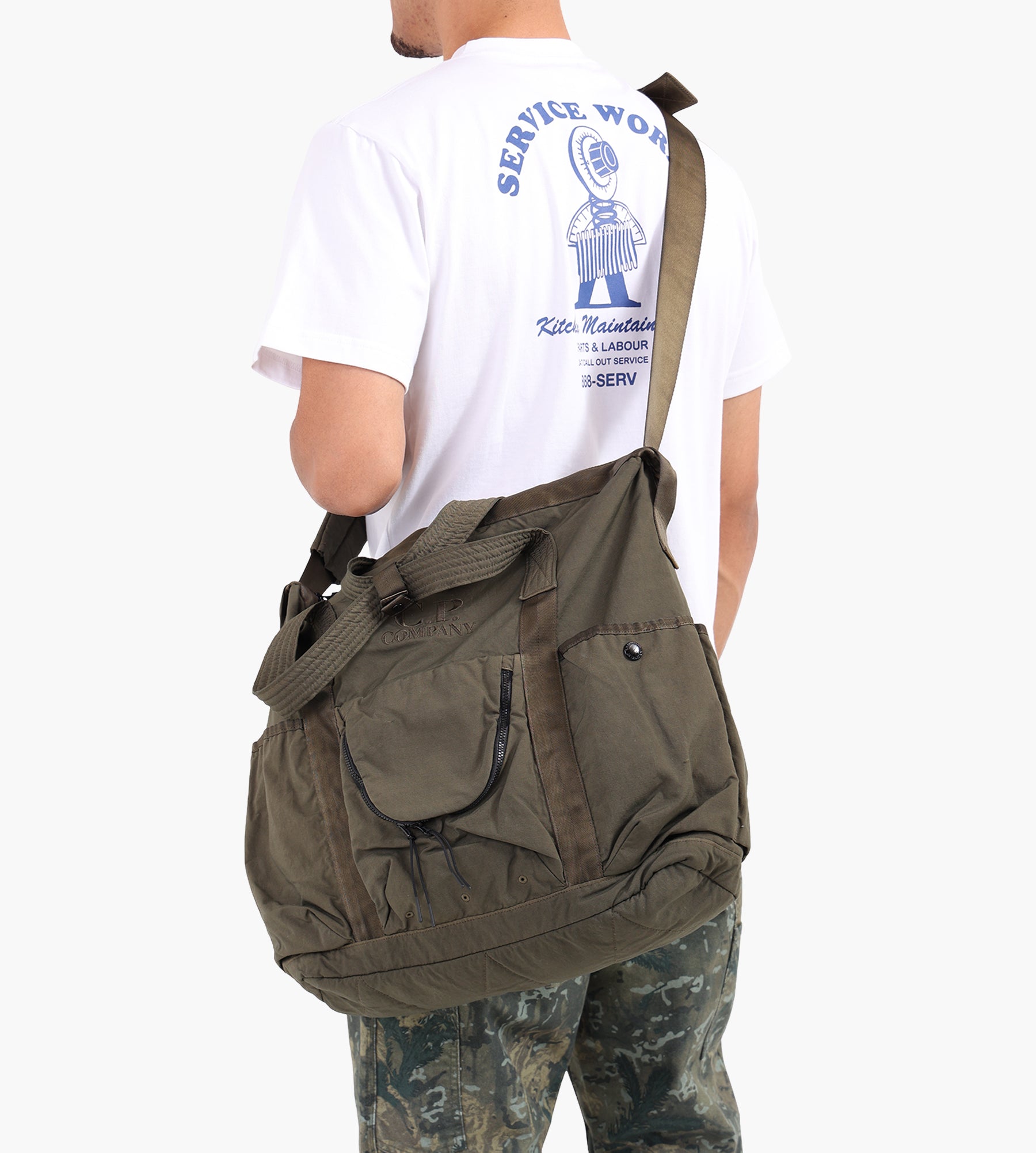 C.P. Company Accessories Bag In Twill Ivy Green