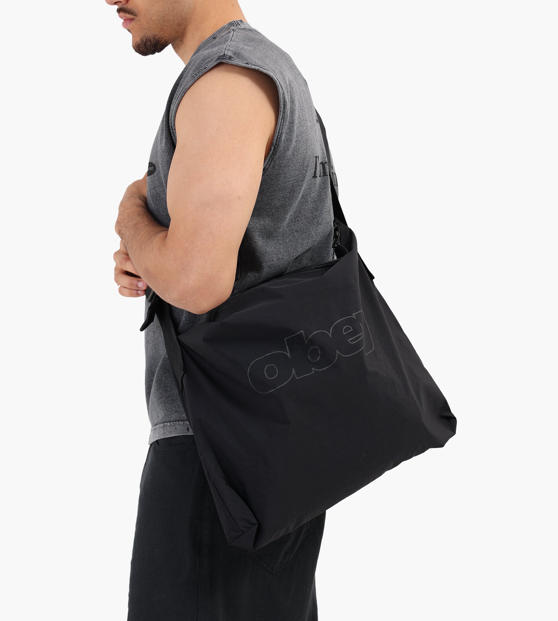 Obey Explorer Messenger Bag Black