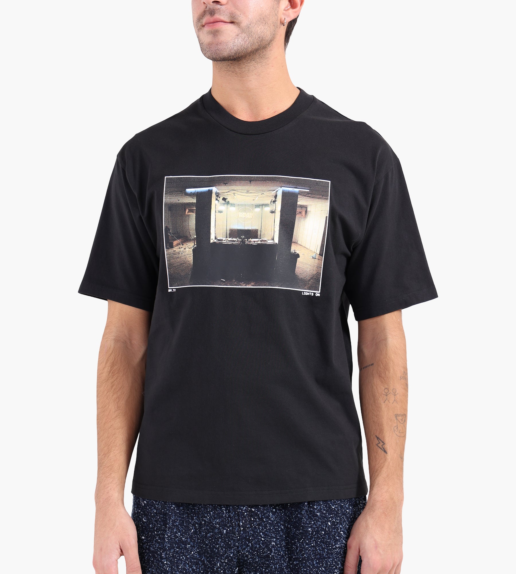 Boiler Room Lights On Photo T-Shirt Black