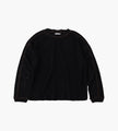 Service Area Paneled Waffle Longsleeve Black