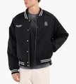 about:blank Satin Jacket Polyester Black Ecru