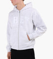 Obey Collegiate Zip Hoodie Ash Grey