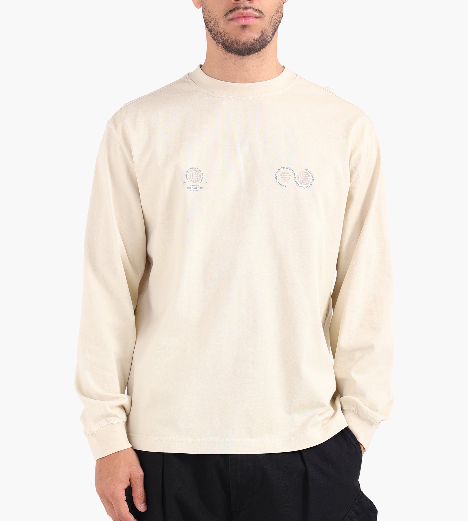Purple Mountain Observatory Globe Longsleeve Cream