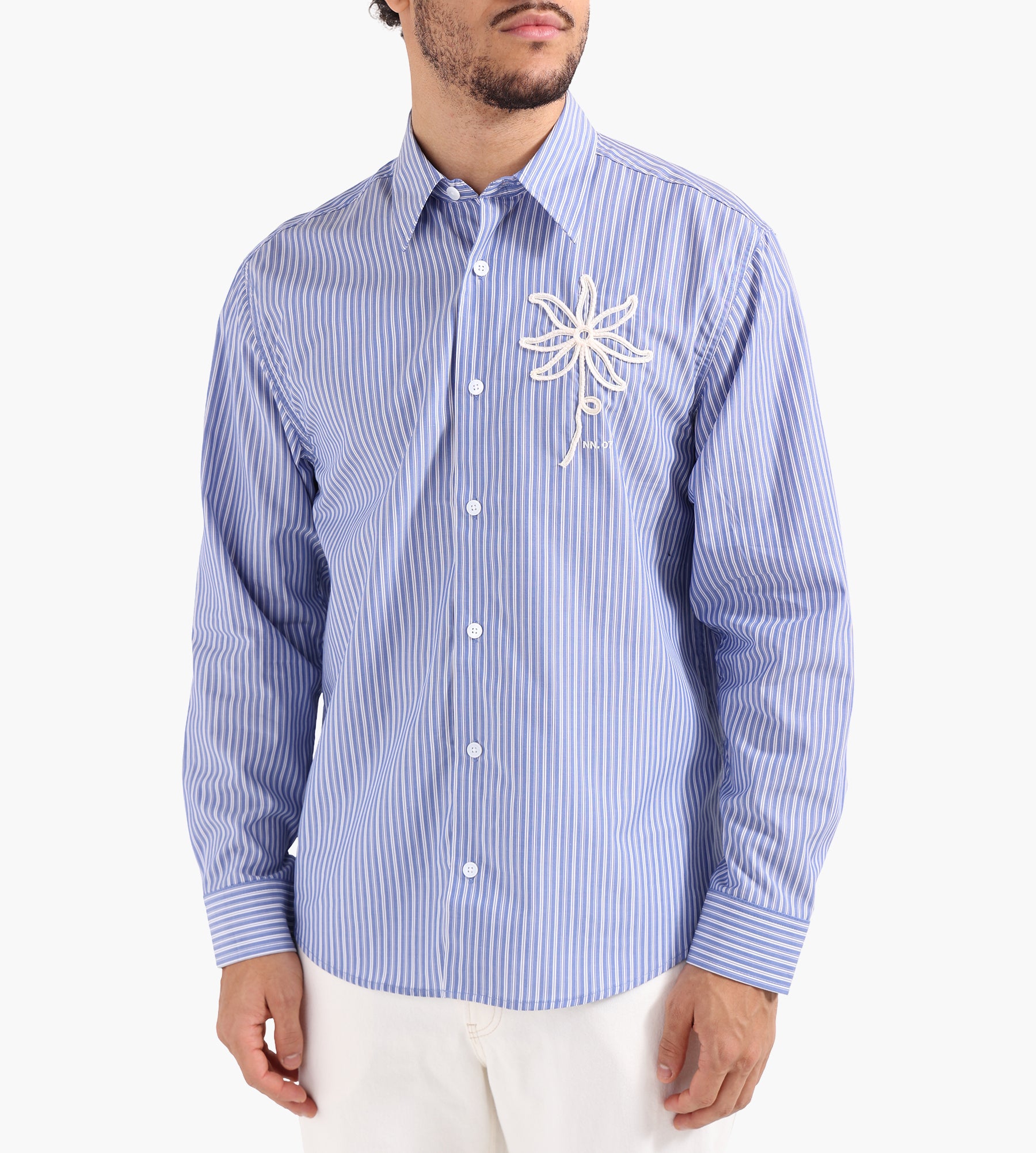 NN.07 Quinsy APP 5322 Shirt Blue Stripe