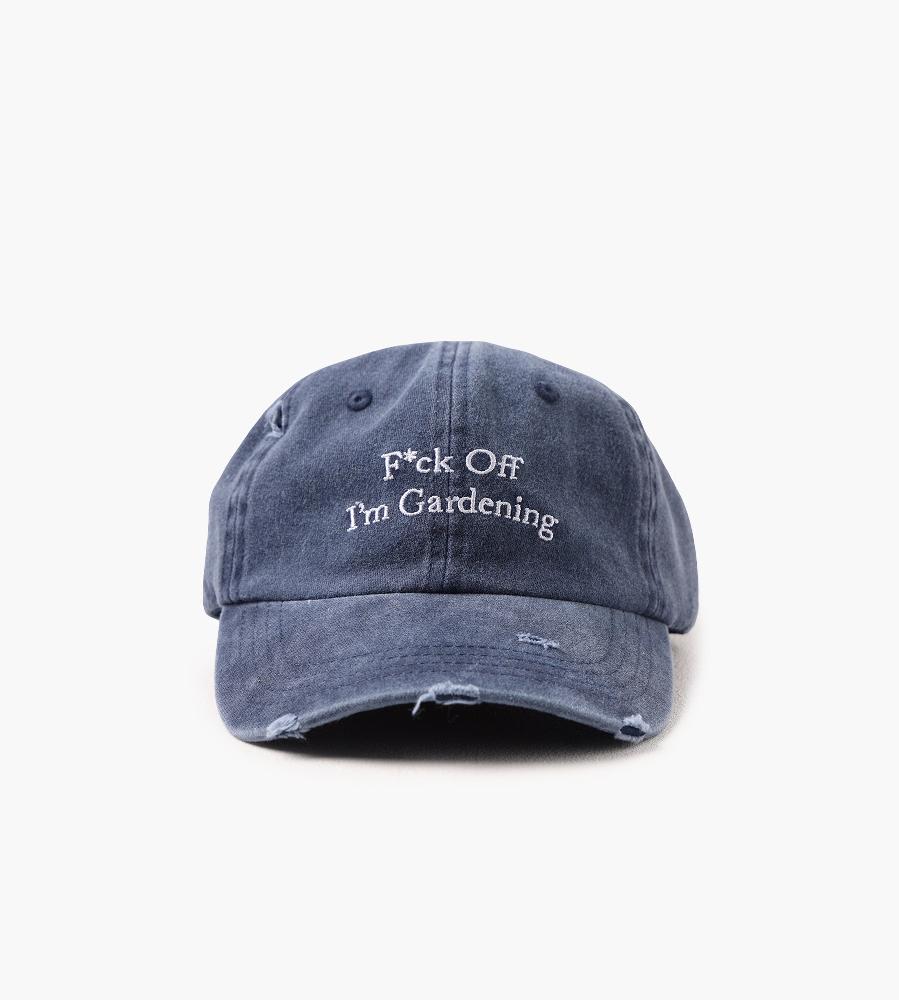 Bram's Fruit "F*ck Off" Cap Distressed Washed Navy
