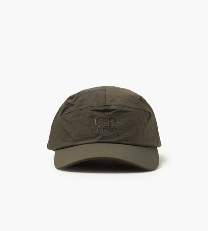 C.P. Company Plain Paper Touch Cap Ivy Green