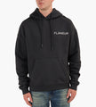 Flâneur Double Logo Washed Hoodie Black