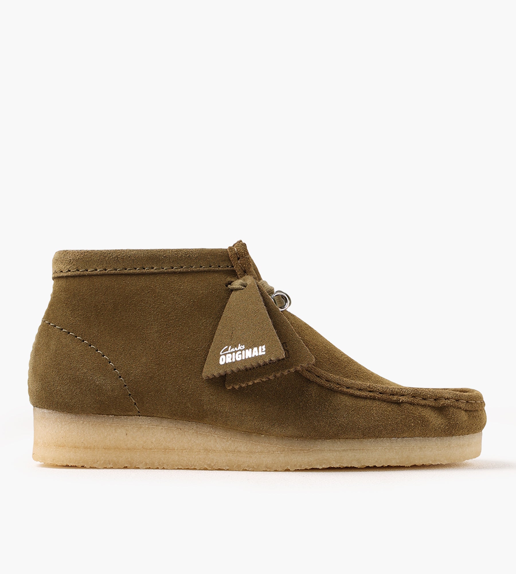 Clarks Originals Wallabee Boot. Green Sde
