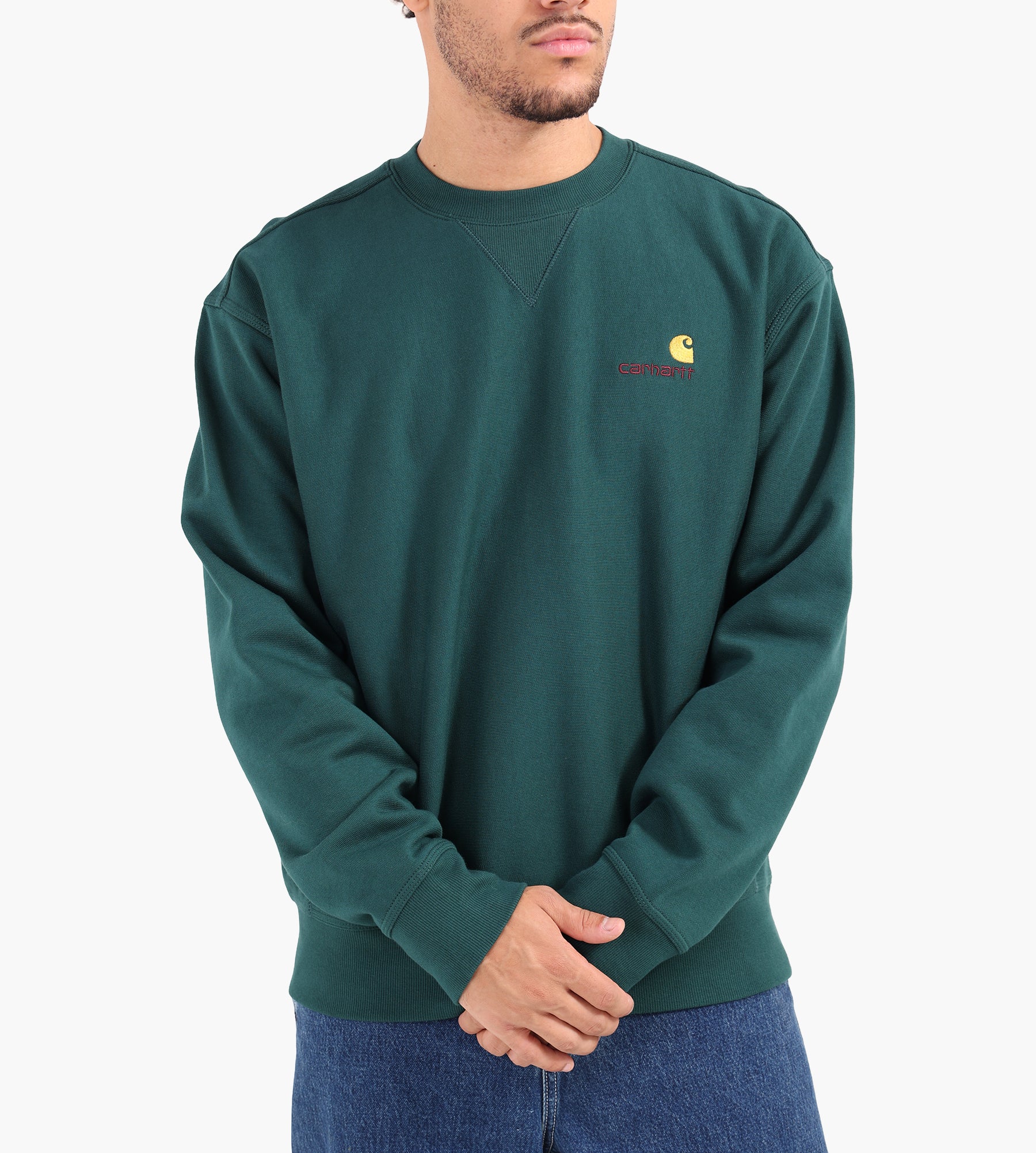 Carhartt WIP American Script Sweater Dark Fir