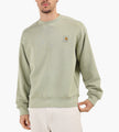 Carhartt WIP Nelson Sweater Gentle Green Garment Dyed