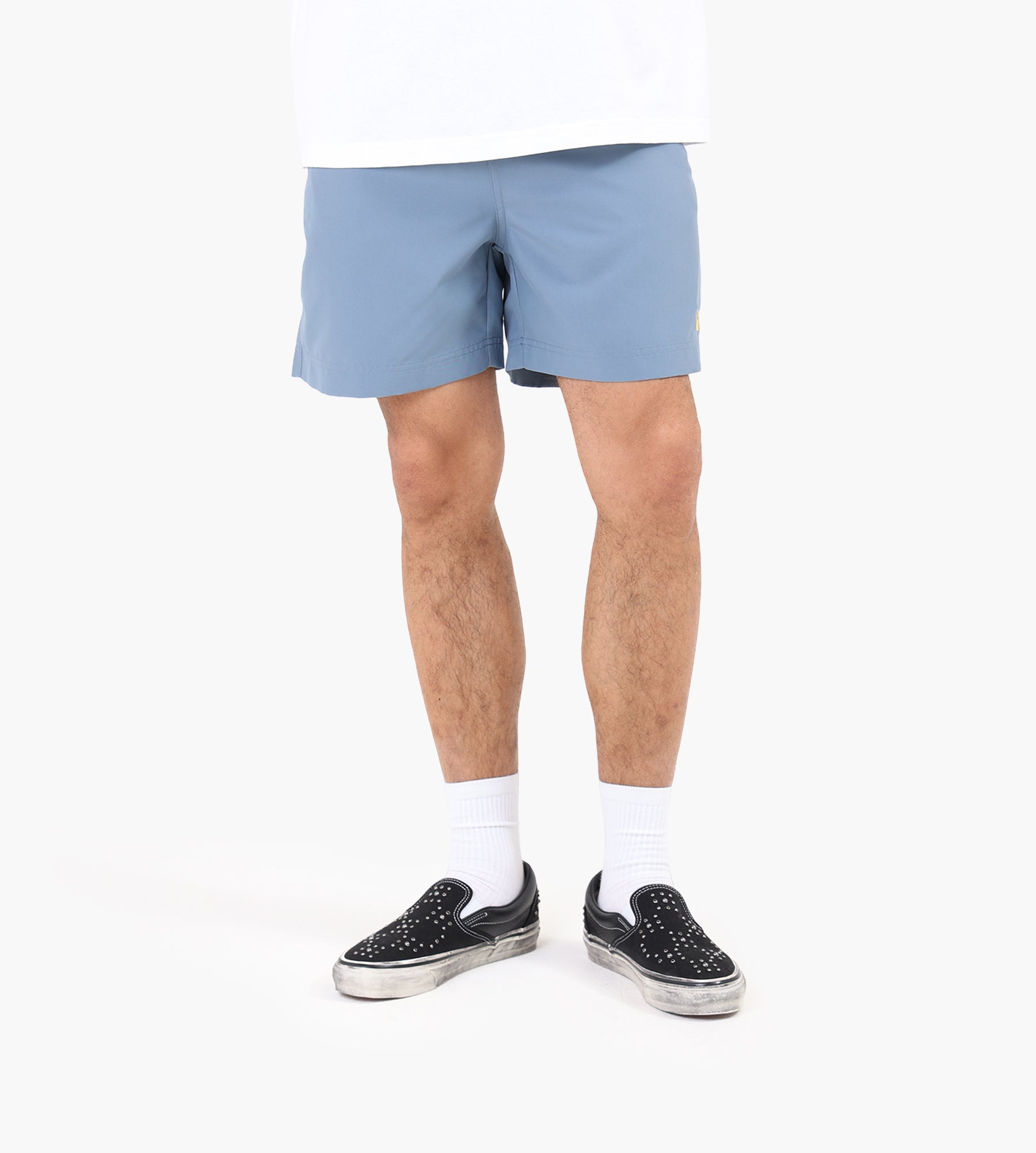 Carhartt WIP Chase Swim Trunks Velvet Blue Gold