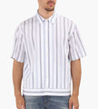 NN.07 Reed Short Sleeve Shirt 50073 Blue Stripe