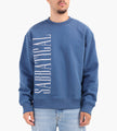 Sabbatical Logo Crewneck Night Blue White