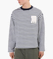 Bram's Fruit Varsity Striped Longsleeve Navy