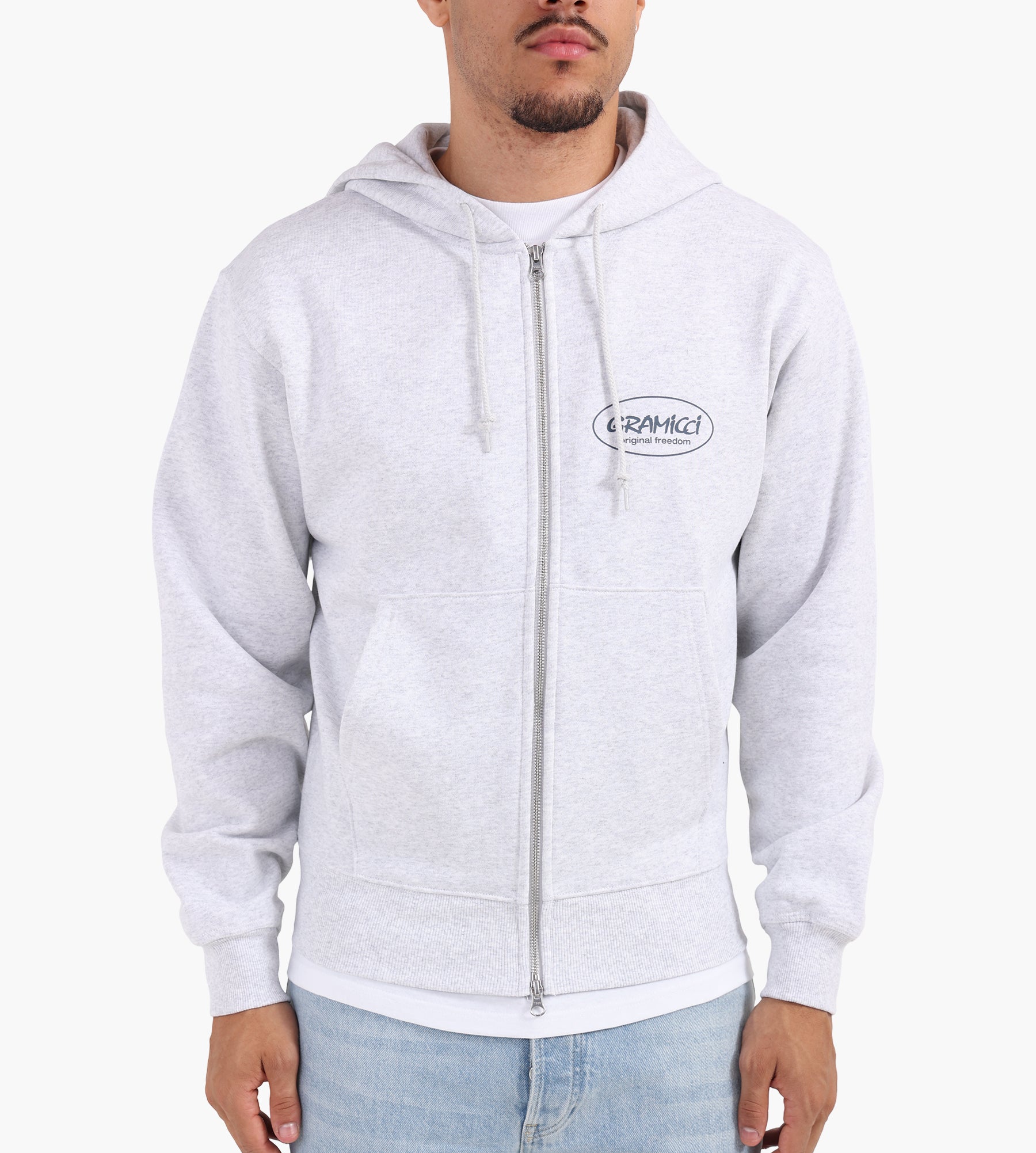 Gramicci Original Freedom Zip Hoodie Heather Ash