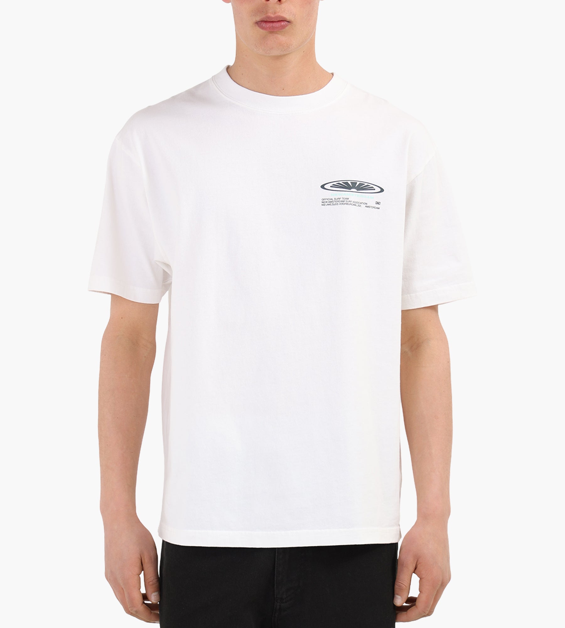 New Amsterdam Surf Association Shaper Tee Overdyed White