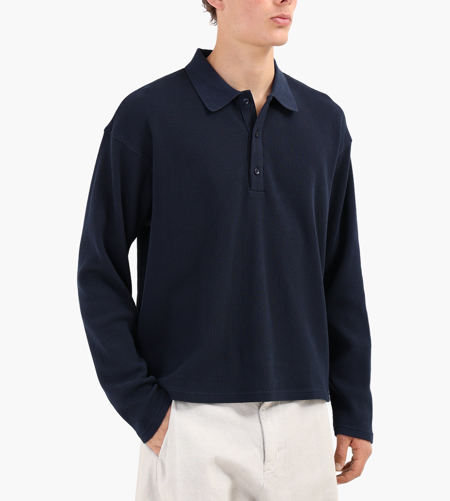 Won Hundred Theo Polo Navy Blazer