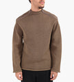 OAMC Peacemaker Shoulder Zip Knit Beige