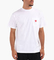 Carhartt WIP Pocket Heart T-shirt White Red