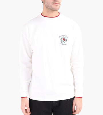 Tee-shirt long blanc en soie et franges - Double Je Concept