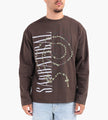 Sabbatical Cross Logo Longsleeve Button Brown