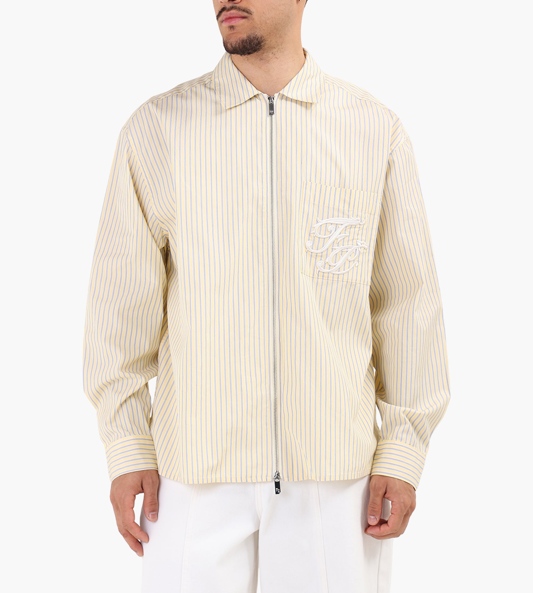 Filling Pieces Zip Shirt Sauterne