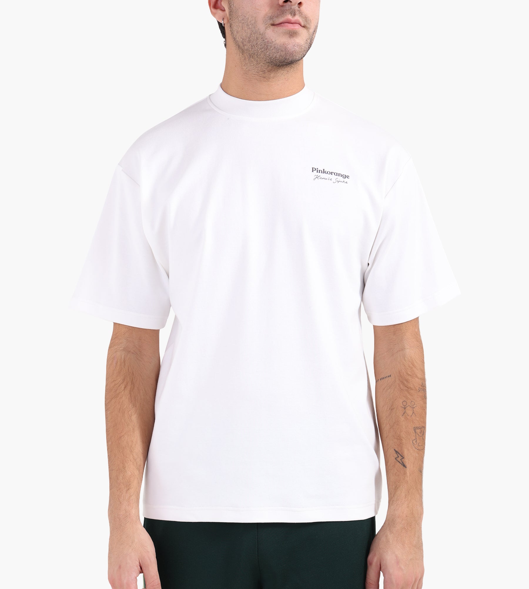 Pinkorange Primrose T-shirt Off-white