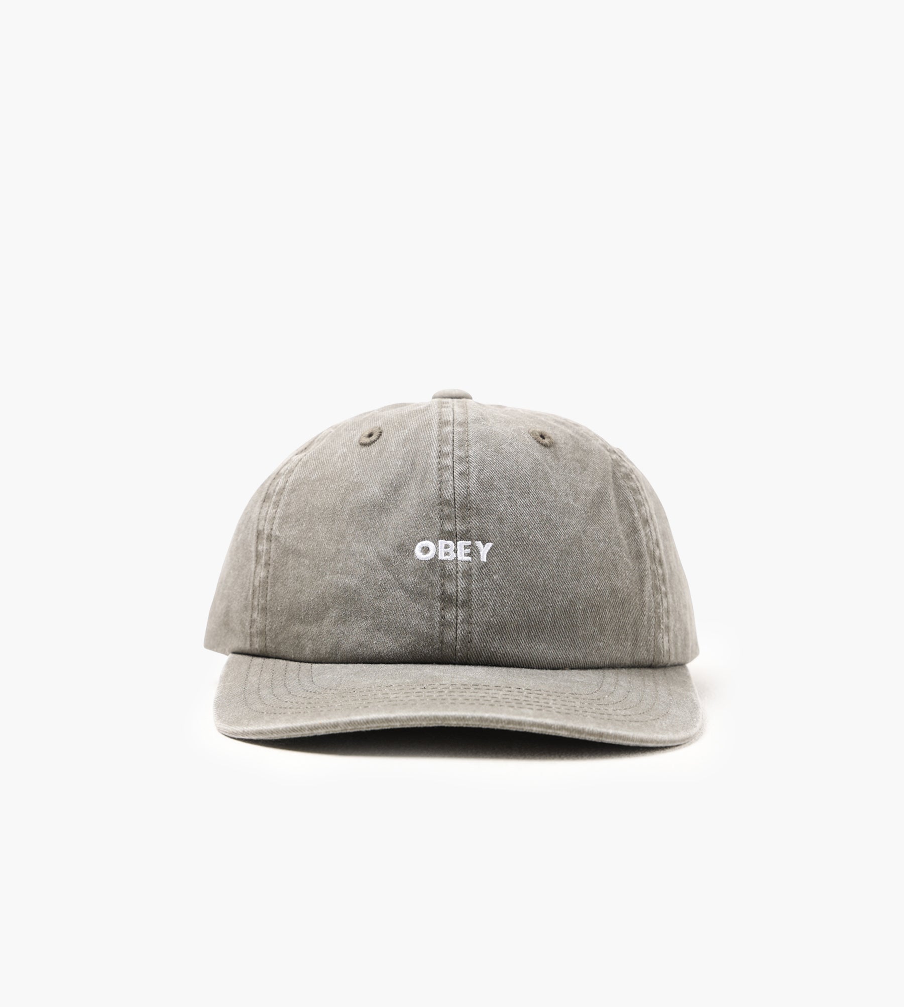Obey S26 Pigment Bold 6 Panel Strapback Pigment Olive - Obey - Accessories