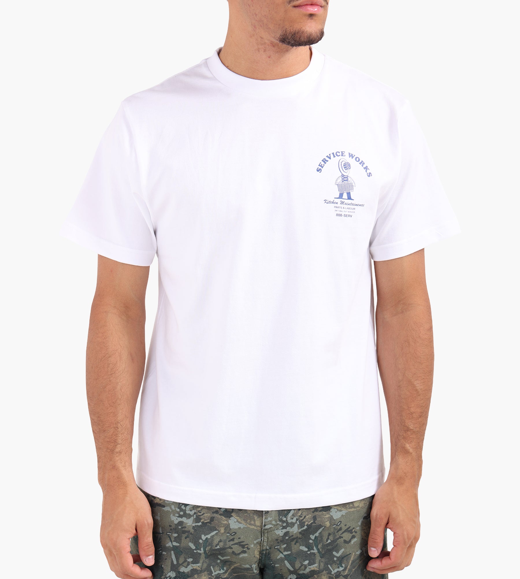 Service Works Maintenance Tee White