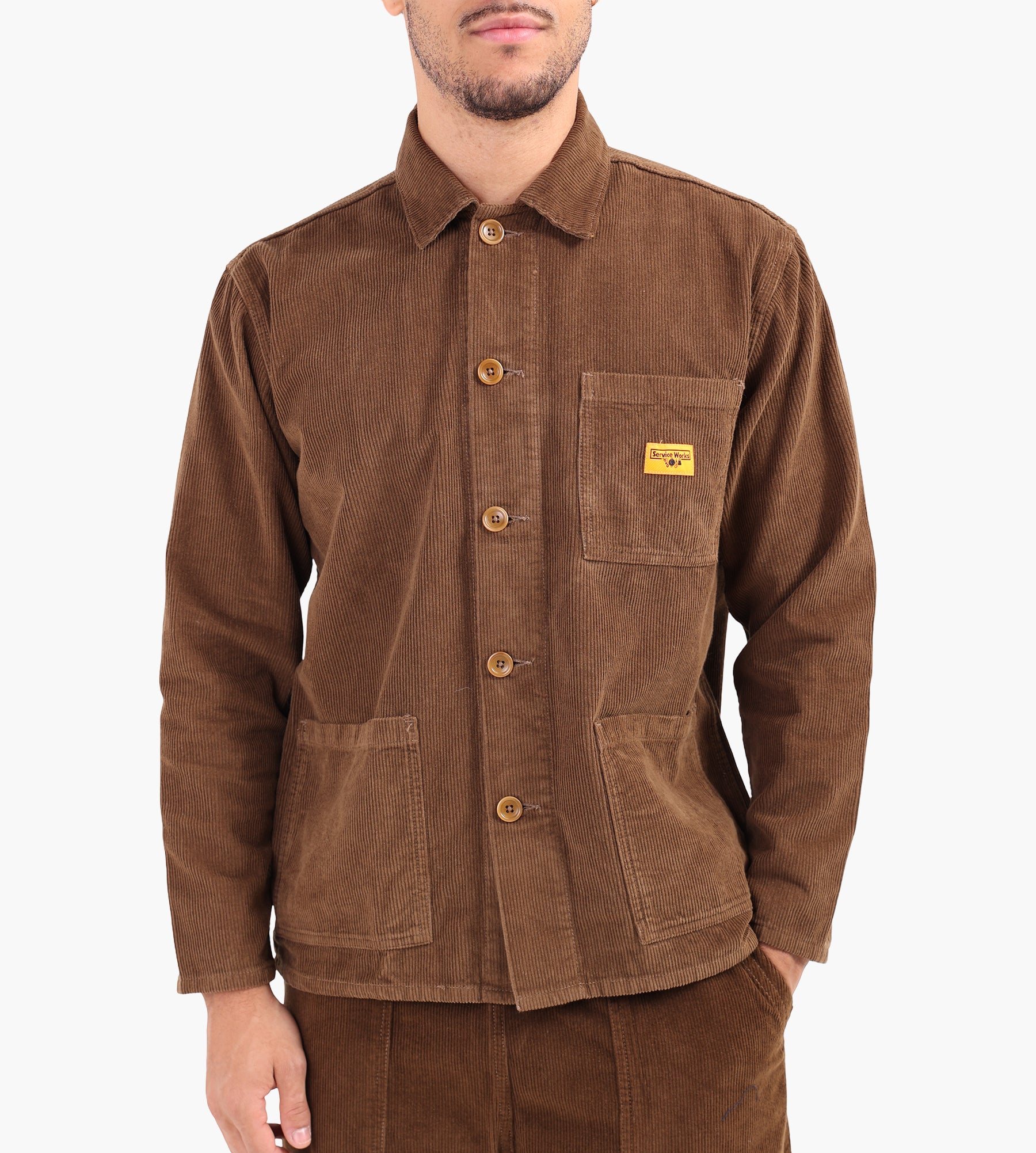 Service Works Corduroy Chore Shirt Bark