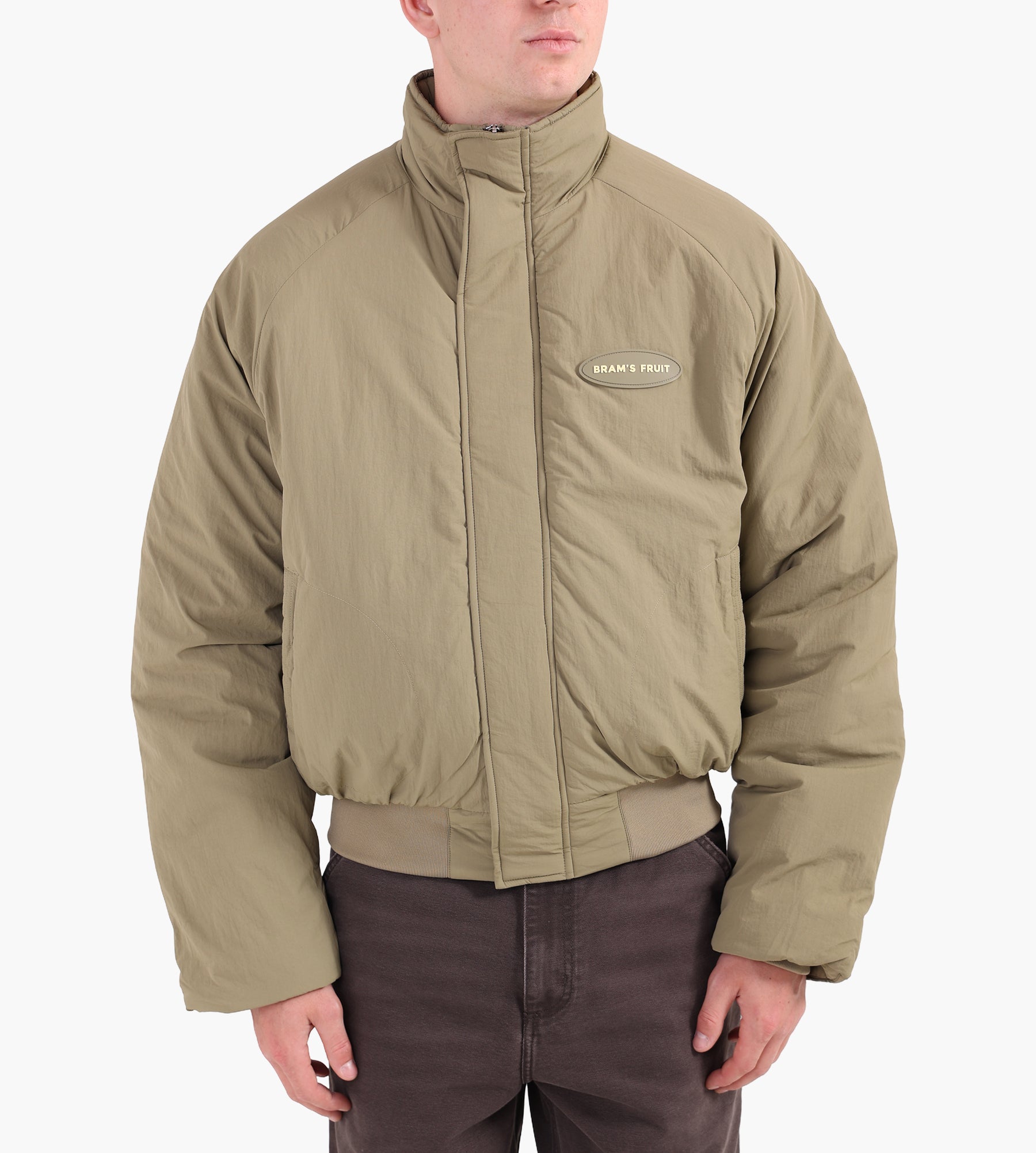 Bram's Fruit Emblem Patch Padded Jacket Green