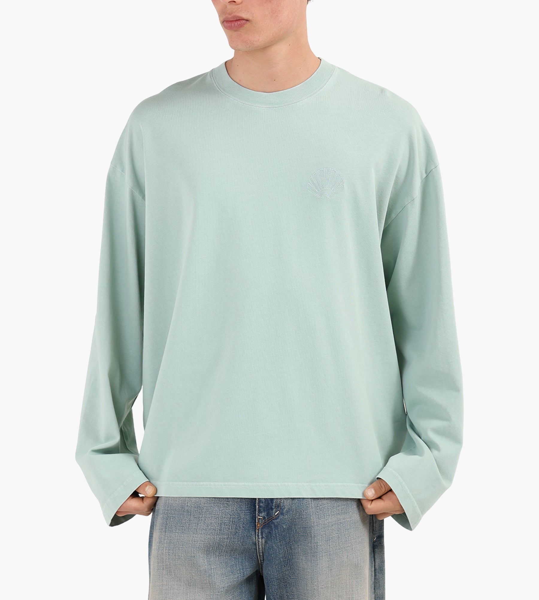 New Amsterdam Surf Association Chop Longsleeve Opal Green