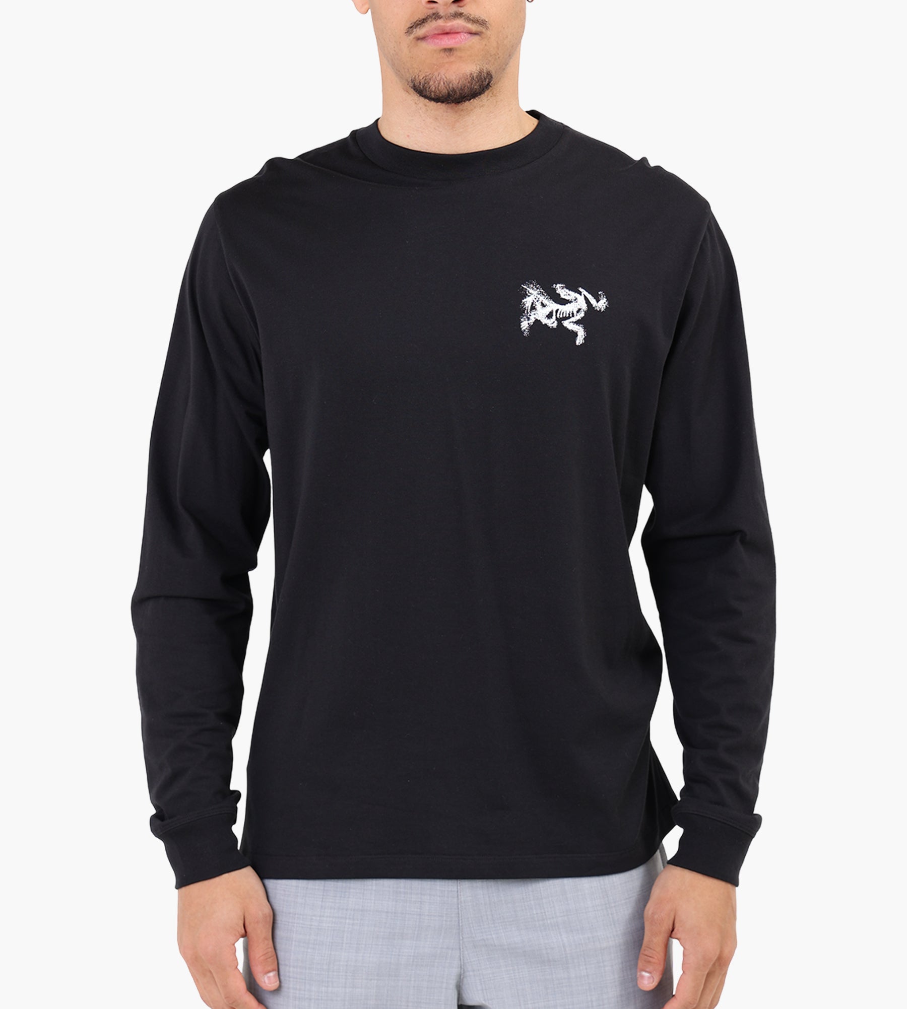 Arc'teryx Kragg SL Cotton Bird Tile Longsleeve M Black Arctic Silk