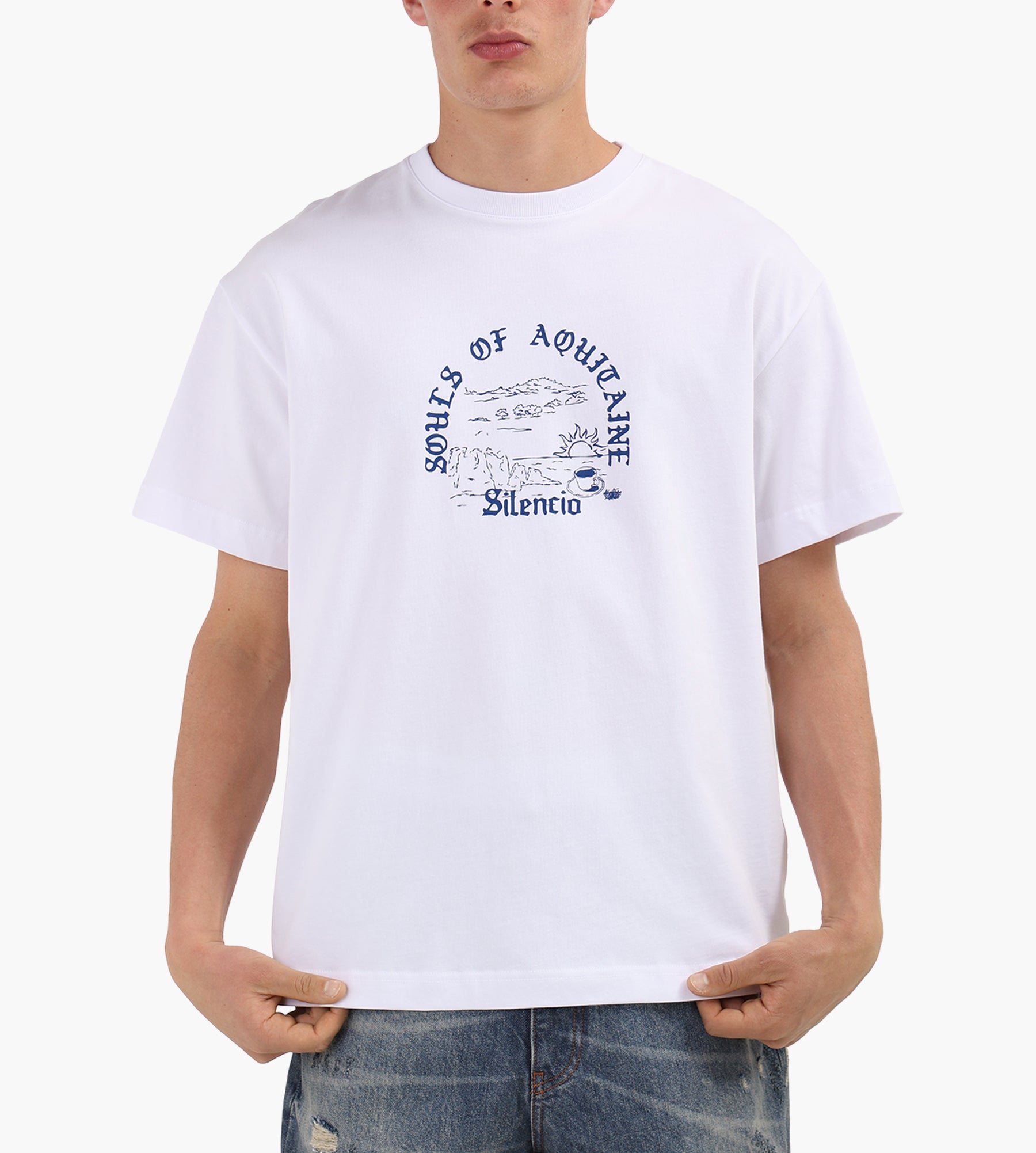 Libertine-Libertine Broke Aquitaine 3697 Tee White