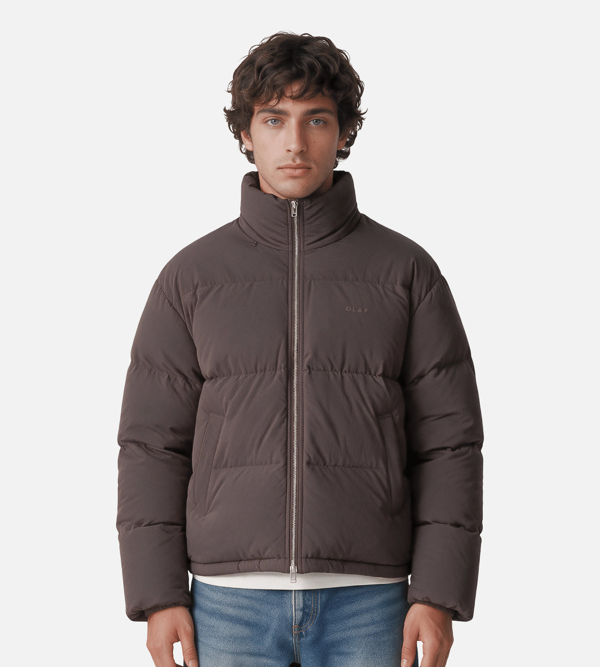 OLAF Puffer Jacket Chocolate Plum
