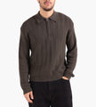 Libertine-Libertine Scent 3651 Half Zip Sweater Olive Stone