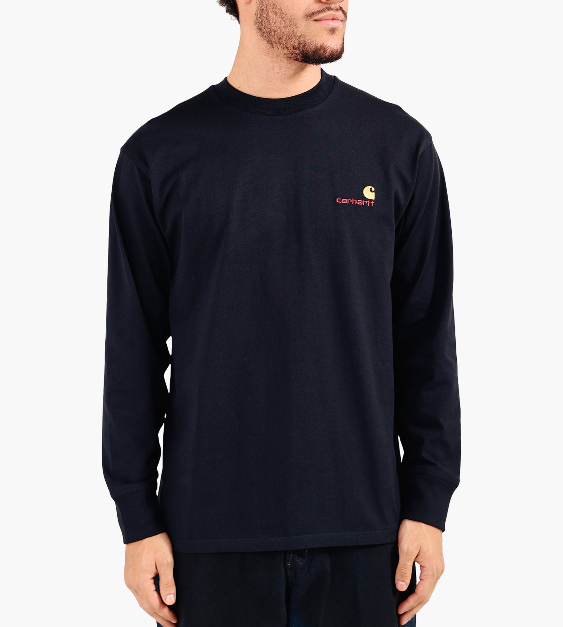 Carhartt WIP American Script Longsleeve Black