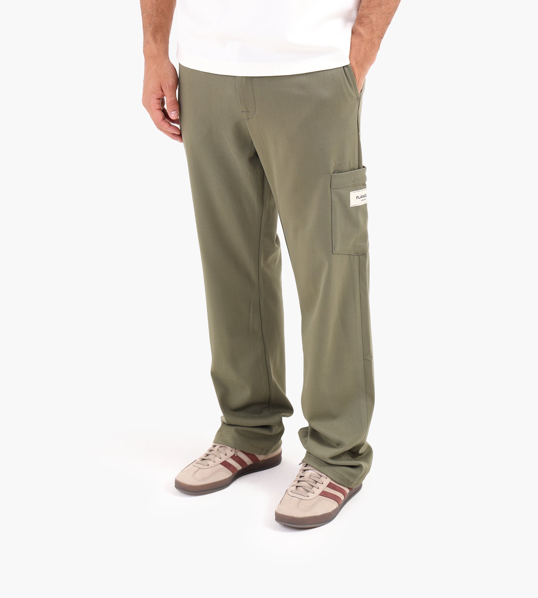 Flâneur Atelier Tailored Trousers Khaki