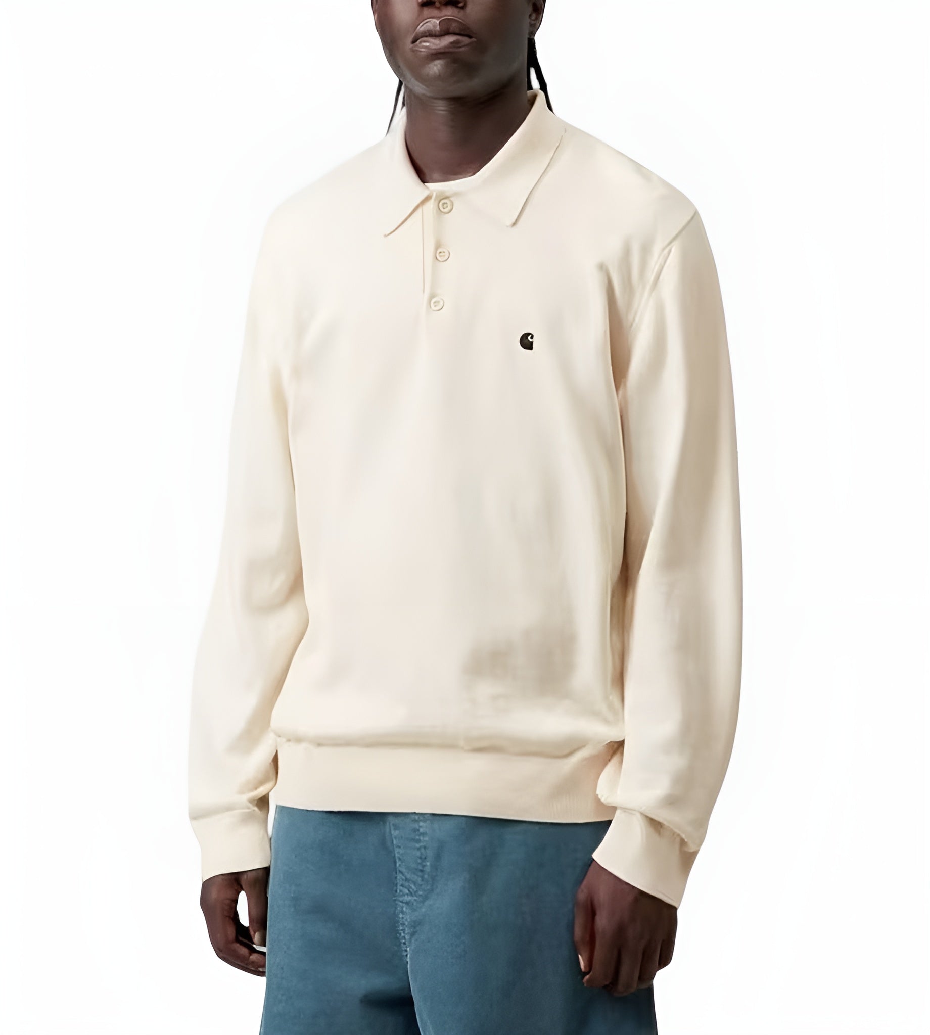 Carhartt WIP Madison Longsleeve Polo Cinnerus Black