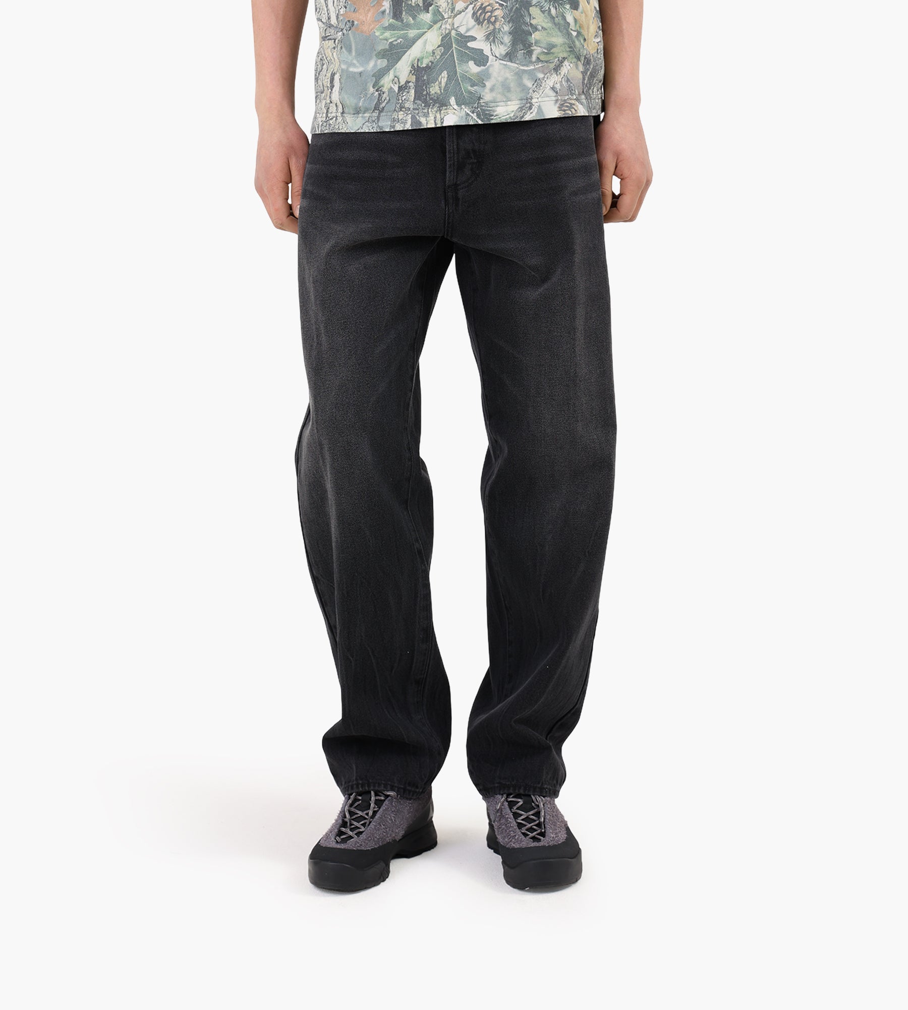 Obey Boxcar Straight Leg Denim Heavy Vintage Black