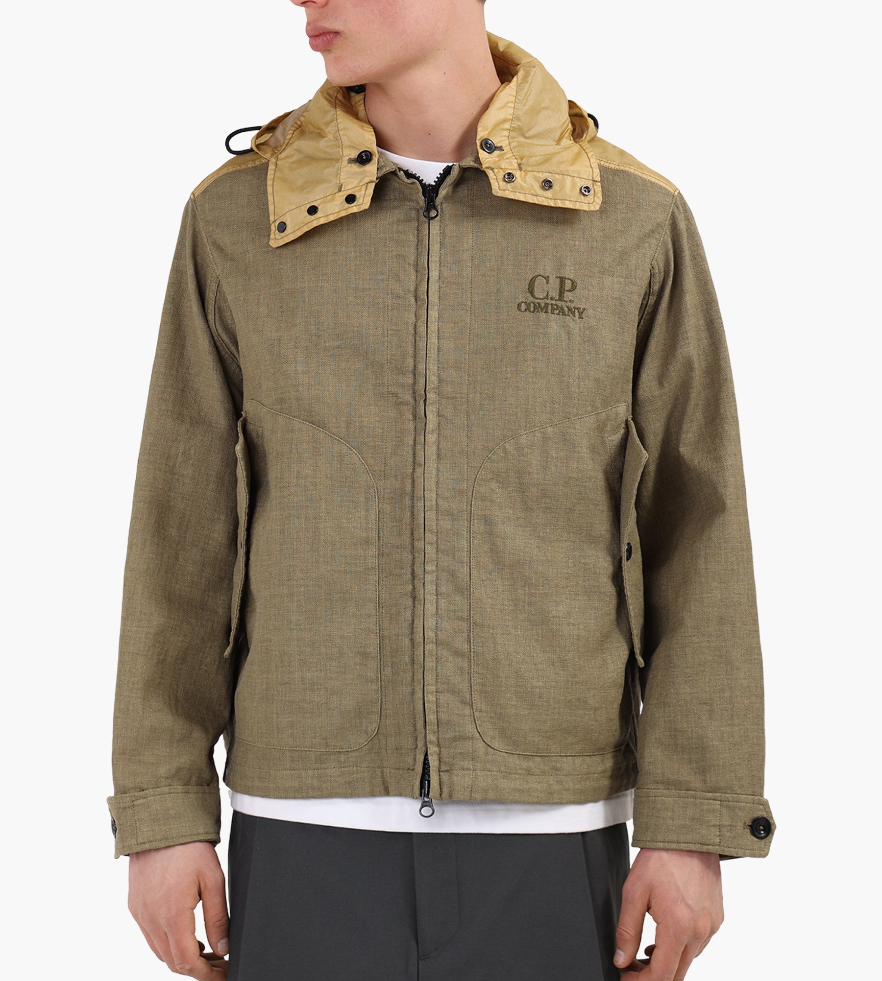 C.P. Company Outerwear Medium Jacket In Rafia-R Dried Herb