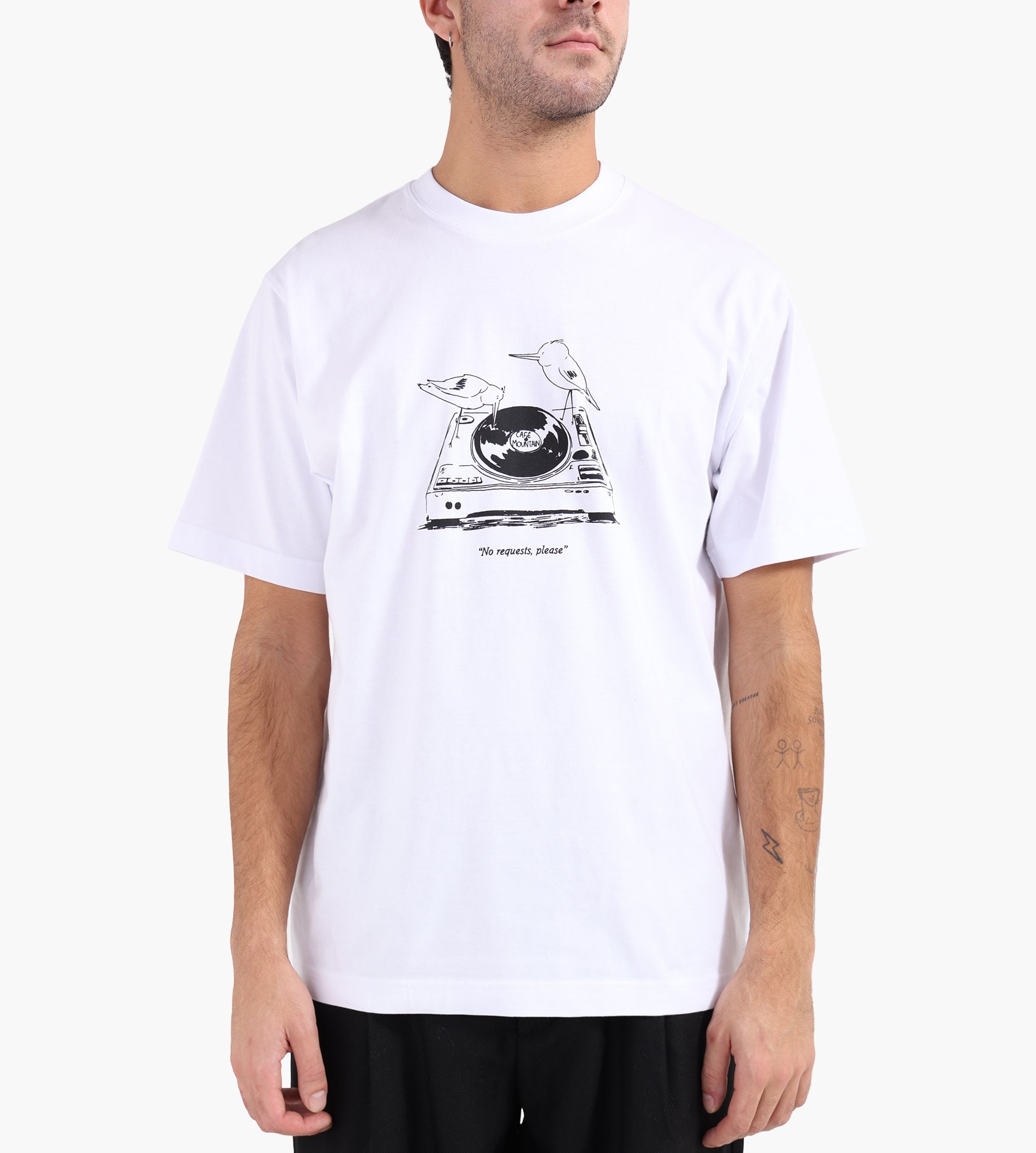 Café-Mountain No Requests Tee Natural